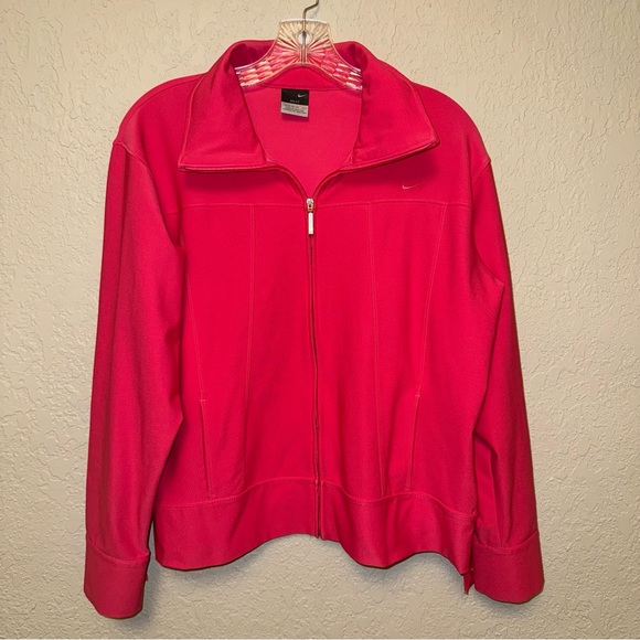 Nike Jackets & Blazers - NIKE Zip Up Jacket in Hot Pink